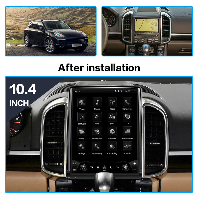 Unità capa stereo 1920*1280 dell'automobile di 64GB Android 9 per Porsche Cayenne