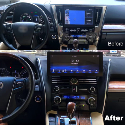 Unità stereo PX6 Android10 della testa dell'automobile a 12,3 pollici di multimedia per Toyota Alphard 2015-2021