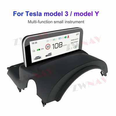 Quadro strumenti digitale da 4,6 pollici Display Tesla Model 3 Model Y AMD/Intel Cruscotto LCD per auto