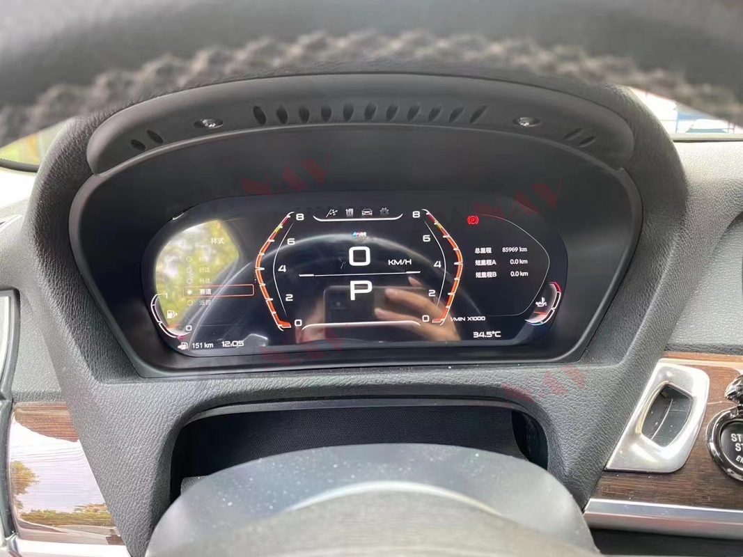 Il cruscotto dell'automobile LCD su ordinazione del mazzo digitale costruisce in 1DIN per BMW E60 E70 E71
