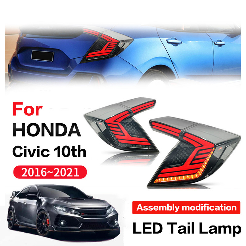 Direzione scorrente rotatoria di 2 compartimenti LED della generazione della coda Light2016-2021For Honda 10 dell'automobile di coda dell'Assemblea civica della lampada