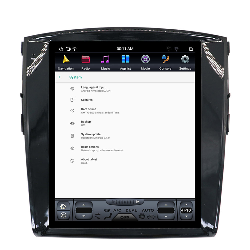 Unità stereo Android 9 della testa dell'automobile del touch screen 64GB per Mitsubishi Pajero V97 V93