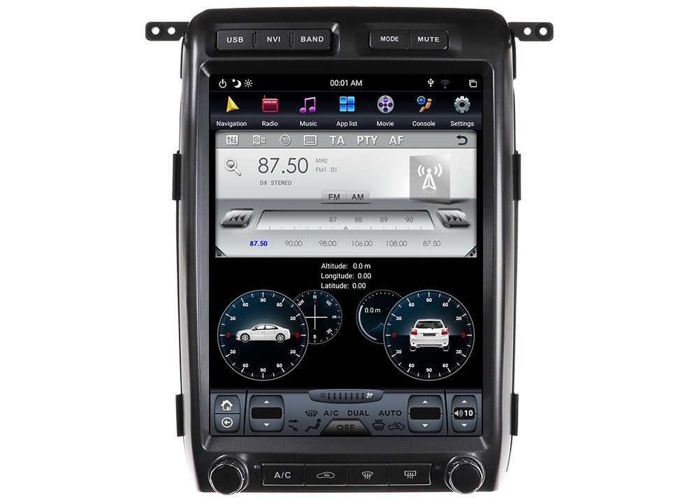 Touch screen a 13 pollici Ford Raptor F150 Carplay dell'unità PX6 HD della testa di Android dell'automobile 64GB