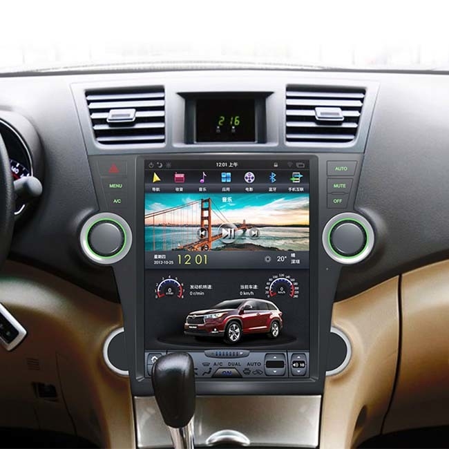 Sistema di navigazione a 12,1 pollici 2013 dell'unità PX6 della testa di Android dell'abitante degli altipiani scozzesi di Toyota