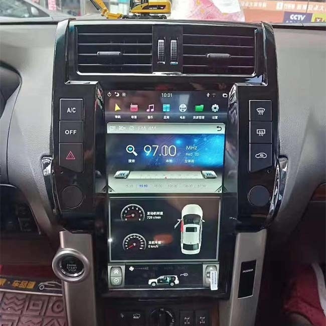 Stereotipia dell'automobile di Android di baccano dell'unità della testa di NXP6686 Toyota Prado singola a 13,6 pollici