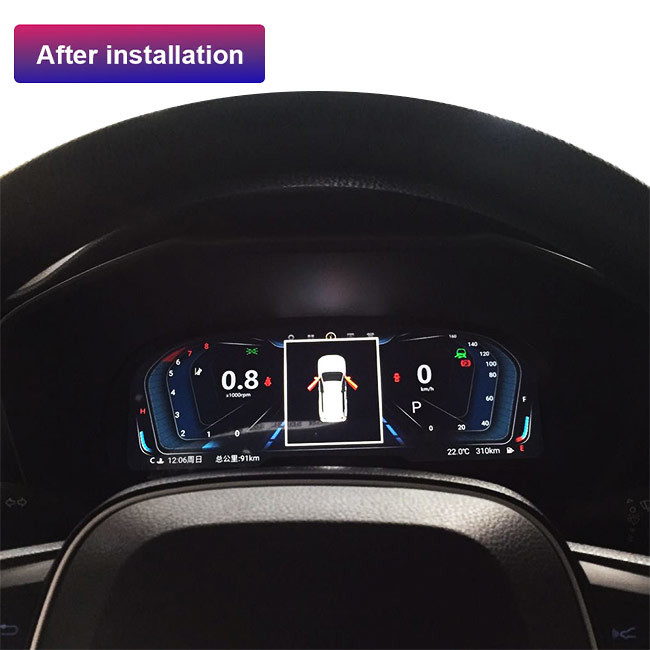 Un poco LCD quadro portastrumenti dell'automobile a 12,5 pollici di IPS RAV4 Toyota Digital