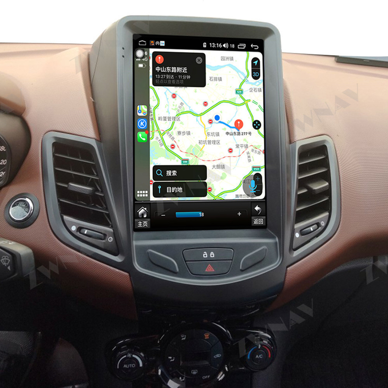 Radionavigazione capa automatica a 10,4 pollici Android 10 Carplay dell'unità di Android per Ford Fiesta