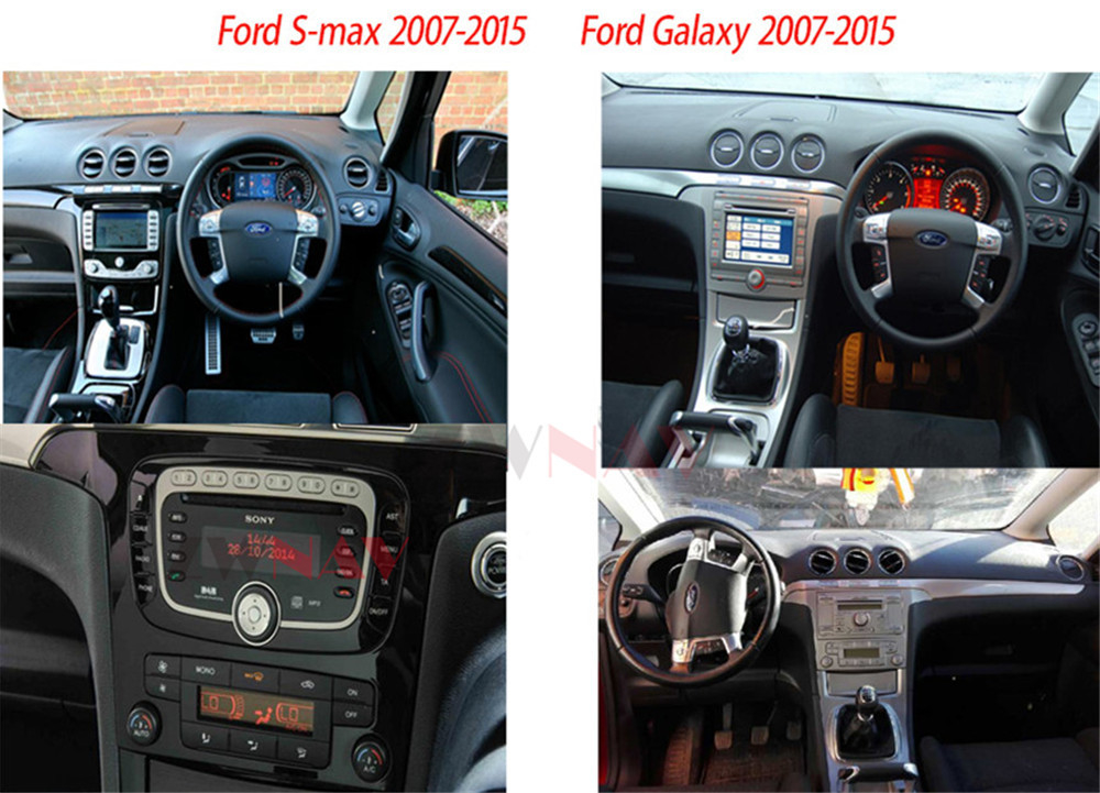 Unità capa stereo Android 11 Carplay dell'automobile di radionavigazione per la galassia S-massima 2007-2015 di Ford