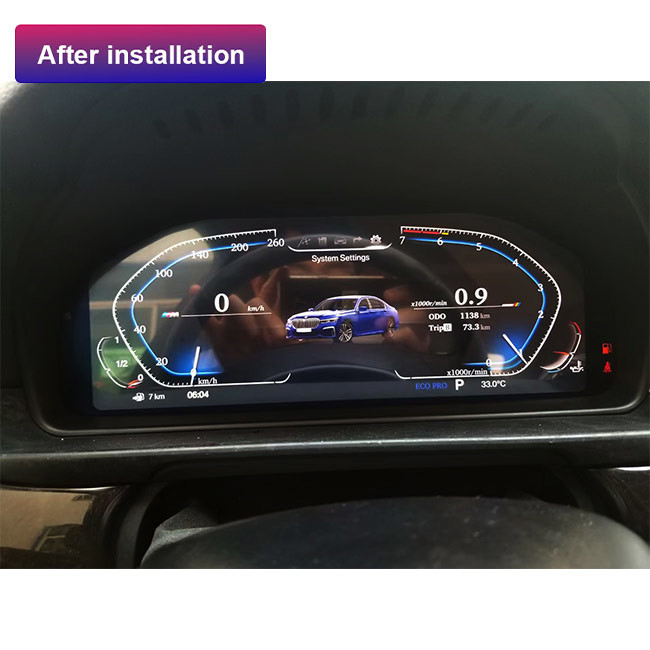 Esposizione del cruscotto di Linux BMW Digital per il grappolo LCD dello strumento dell'automobile di BMW